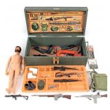 Vintage Hasbro GI Joe Figure w/ Footlocker & Acces