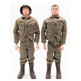 (2) Vintage Hasbro GI Joe Action Soldier Figures