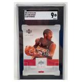 2002 Kobe Bryant UD Glass Basketball Trading Card