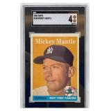1958 Mickey Mantle Topps Baseball Trading Card SGC