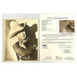 Tim McCoy Signed Sepia Photograph