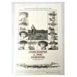 1974 John Wayne and The Cowboys Movie Poster