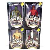 (4) 1991 Universal Monsters 10ï¿½ Vinyl Figures