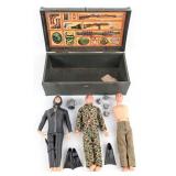 Vintage Hasbro GI Joe Figures & Footlocker