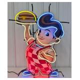 Custom "Big Boy" Four-Color Neon Sign