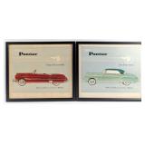 (2) 1952 Pontiac Dealership Framed Posters