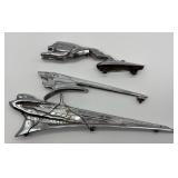 (3) Original Radiator Cap Hood Mascots
