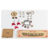 Vintage Racing Related Jewelry Pieces, Compact, an