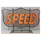 5-1/2ft Custom Speed Lighted Marquee Sign / Racing