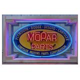 Custom MOPAR Parts Neon Sign / Plymouth Dodge DeSo