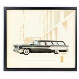 Vintage Pontiac Chieftain 6-Passenger Safari Stati