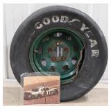 Darrell Waltrip NASCAR Wheel and Photo