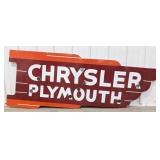 Large SSP Chrysler Plymouth Neon Skin Replica Sign