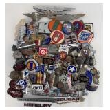 Large Collection Of Car Emblems, Badges, and Spark