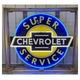 4ft Custom Chevrolet Super Service Neon Sign