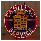 Custom SST Cadillac Service Embossed Neon Sign