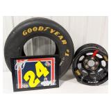Jeff Gordon NASCAR Race Used Rim & Tire / Hendrick