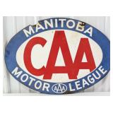 Vintage DST CAA Manitoba Motor League AAA Sign