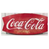 3-1/2ft Vintage SST Coca-Cola Fishtail Sign / Soda
