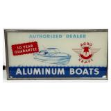 Vintage Aero Craft Aluminum Boats ROG Lighted Glas