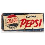 Vintage SST Pepsi- Cola Embossed Advertising Sign