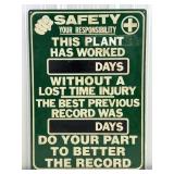 Vintage SST Safety Days Without Accident Plant / F