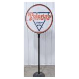 Vintage DSP Polarine Motor Oil Lollipop Curb Sign