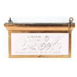 Frink Polarlite Coca-Cola Glass Advertising Sign