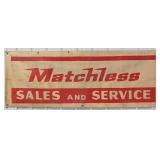 7-1/2ft Vintage Matchless Motorcycles Dealership C