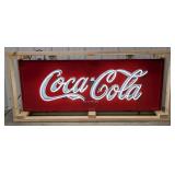 Large 5-1/2ft Vintage Coca-Cola Porcelain Neon Sle