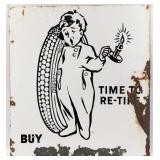 Vintage SSP Fisk Tires "Time To Re-Tire" Adverti