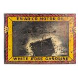 Vintage En-Ar-Co Motor Oil & White Rose Gasoline C