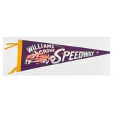 1940s Williams Grove Speedway Felt Racing Pennant