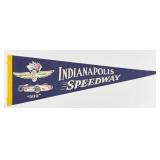 Vintage Indianapolis 500 Speedway Felt Race Pennan
