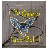NOS " Yo Quiero Taco Bell " Neon Advertising Sig