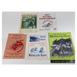 1930s-1940s Motorcycle Racing Programs & More