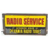 Vintage Sylvania Radio Tubes ROG Glass Lighted Cou