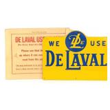 Vintage SST We Use DeLaval Advertising Sign