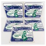 5) Vintage SST Gail Clean Aids Signs w/ Auto Graph