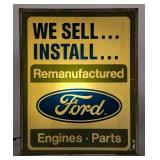 Rare Vintage Ford Engine & Parts Lighted Dealershi