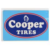 SST Cooper Tires Embossed Advertising Sign