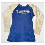 1950s-1960s Triumph Motorcycle Dealer Race Jersey