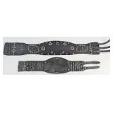 2) Vintage 1940s-1950s Leather Harley-Davidson Mot