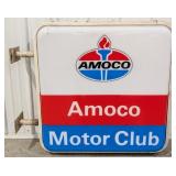 3ft Amoco Motor Club 2-Sided Lighted Lexan Adverti