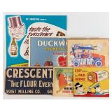 (6) Vintage Cardstock & Paper Advertising Signs