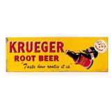 SST Krueger Root Beer Embossed Advertising Sign w/