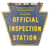 Vintage DS Pennsylvania Official Inspection Statio