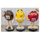 Set Of 3 Life Size M&Ms Figural Store Displays
