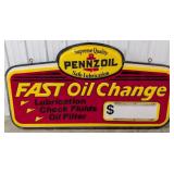 6ft Vintage Pennzoil Fast Oil Change Lighted Embos