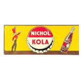 Vintage SST Nichol Kola Advertising Sign w/ Graphi